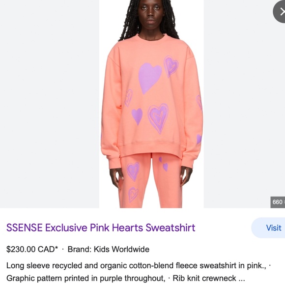 KIDS WORLDWIDE Lounge Pants and Sweatshirt Set (S) - Picture 3 of 10